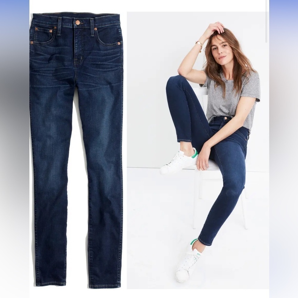 Madewell  10” High Rise Skinny Dark Wash Size 26